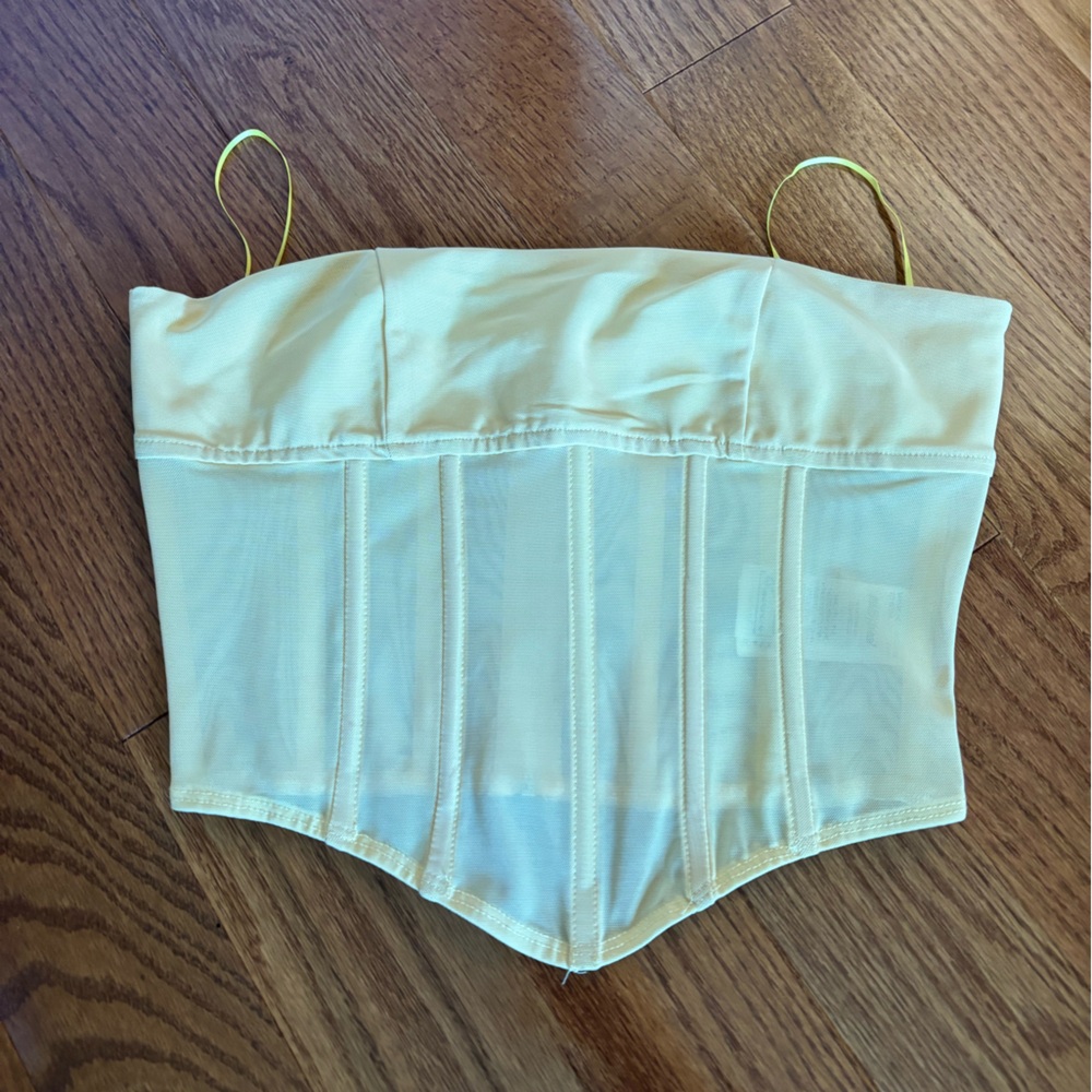Yellow Corset Top